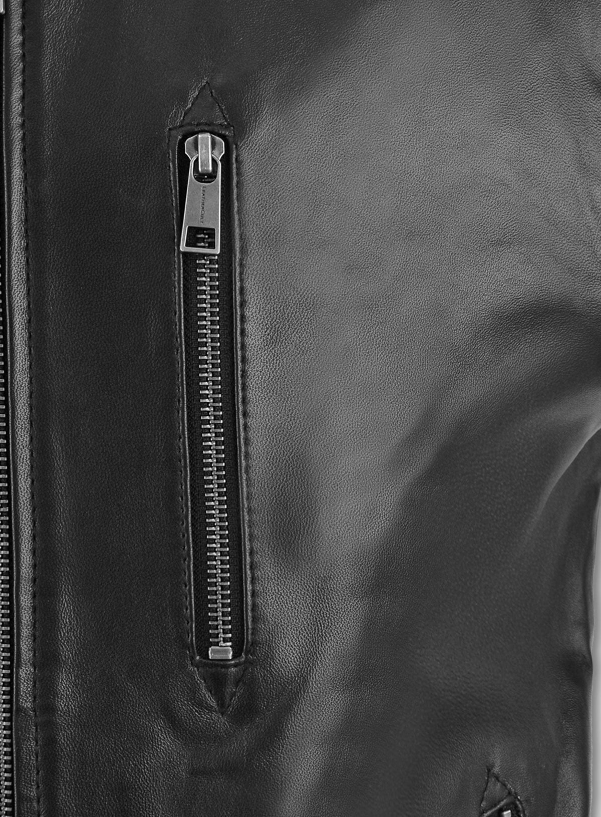 Tom Holland Black Leather Jacket – close-up and worn views