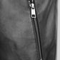 Tom Holland Black Leather Jacket – close-up and worn views