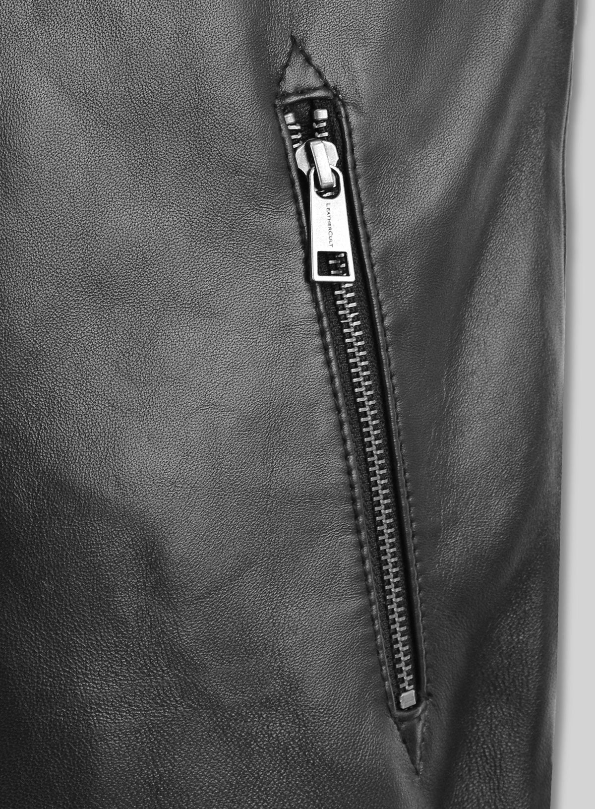 Tom Holland Black Leather Jacket – close-up and worn views