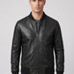 Tom Holland Black Leather Jacket – full product view