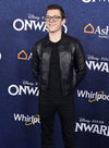 Tom Holland Black Bomber Leather Jacket – Tom Holland celebrity photo