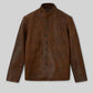 Tom Riley Da Vinci's Demons Black Leather Jacket Style 2 – front view