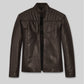 Tom Riley Da Vinci's Demons Black Leather Jacket – front view