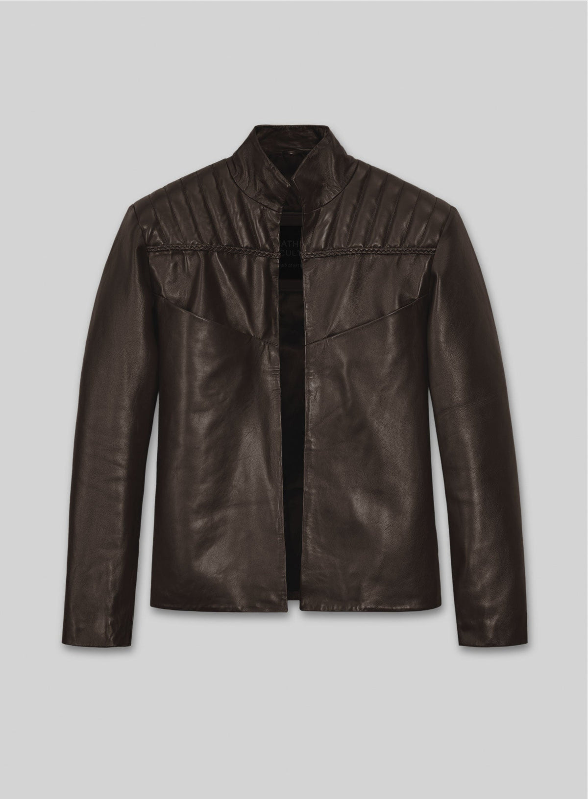 Tom Riley Da Vinci's Demons Black Leather Jacket – front view