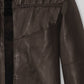 Tom Riley Da Vinci's Demons Black Leather Jacket – close-up detail of front closure, pocket and leather stitching