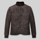 Tom Hardy MobLand Brown Leather Jacket in vintage brown Napa leather, product view 1