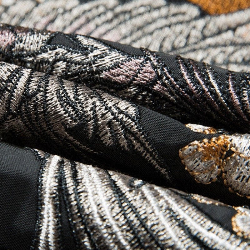 Traditional Japanese Embroidered Bomber 'Tottori' - Sublimation Jacket ( Recreated Edition )