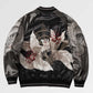 Traditional Japanese Sukajan Fox Design 'Kitsune' - Sublimation Jacket ( Recreated Edition )