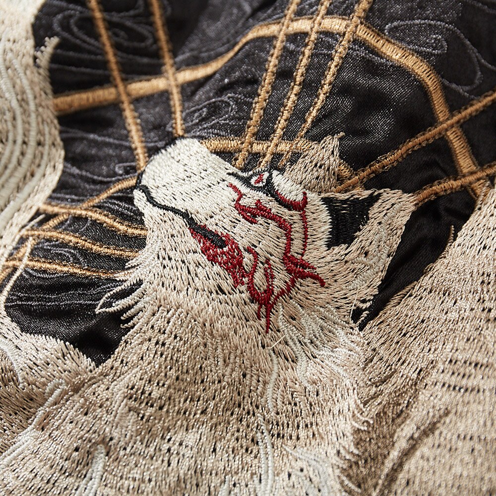 Traditional Japanese Sukajan Fox Design 'Kitsune' - Sublimation Jacket ( Recreated Edition )