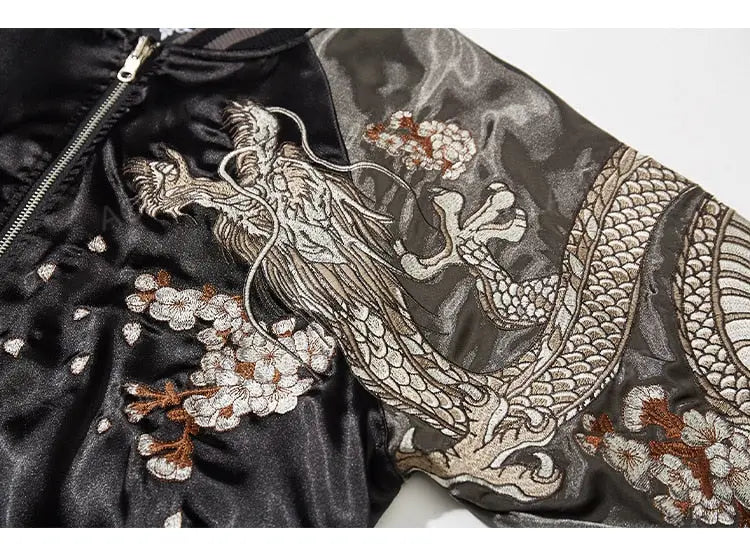 Traditional Japanese Sukajan Fox Design 'Kitsune' - Sublimation Jacket ( Recreated Edition )