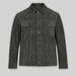 Transformers 4 Mark Wahlberg Black Leather Jacket – front view