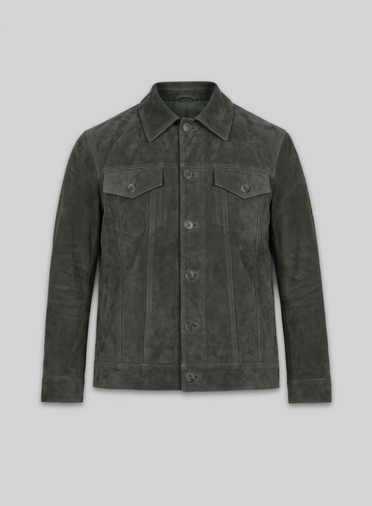Transformers 4 Mark Wahlberg Black Leather Jacket – front view