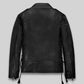 Triple H Black Leather Jacket – back view