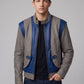Tye Sheridan X-Men Apocalypse Gray & Blue Leather Jacket – worn look