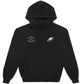 Born x Raised Black Philadelphia Eagles Chrome Rocker Hoodie Recreated Edition