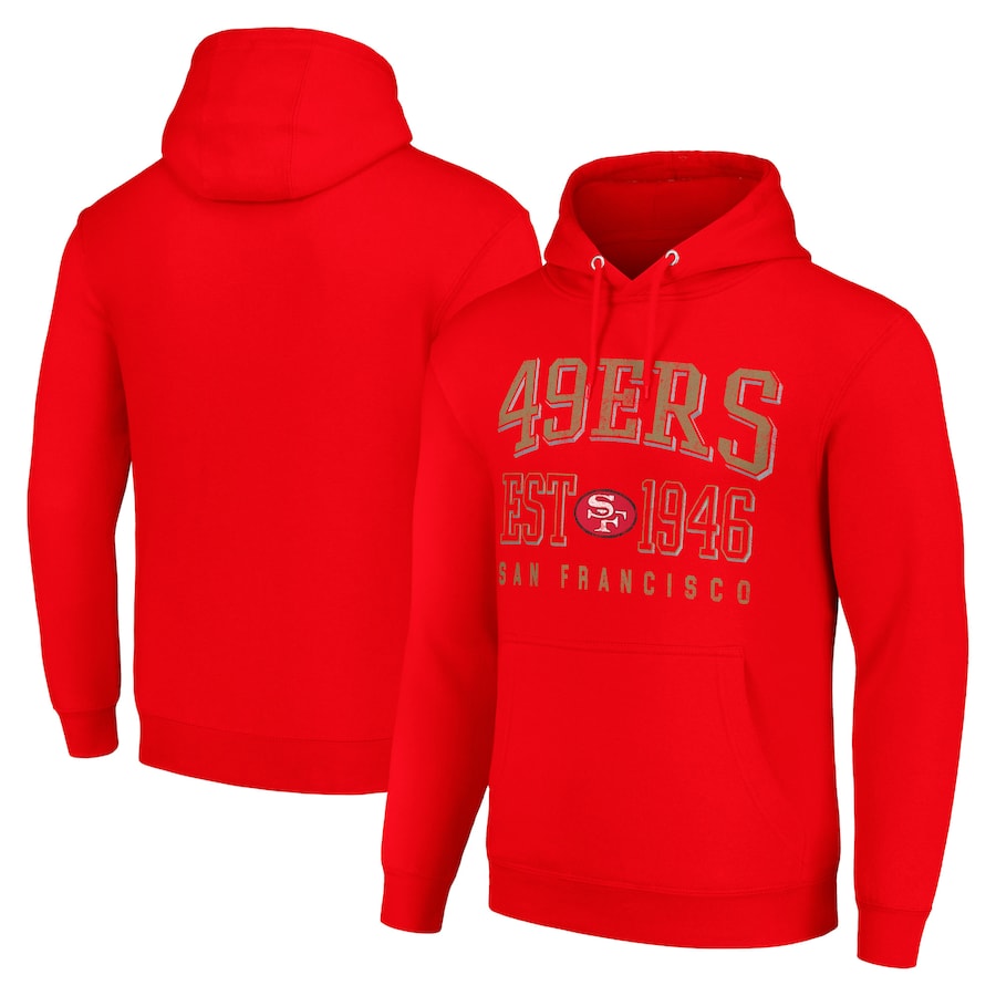 San Francisco 49ers Red Pullover Hoodie (Recreated Edition)