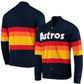 1986 Houston Astros blue bomber jacket back view