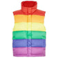 Multicolor Rainbow Puffer Vest — image 1