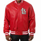 St. Louis Cardinals Varsity Red Leather Jacket — image 1