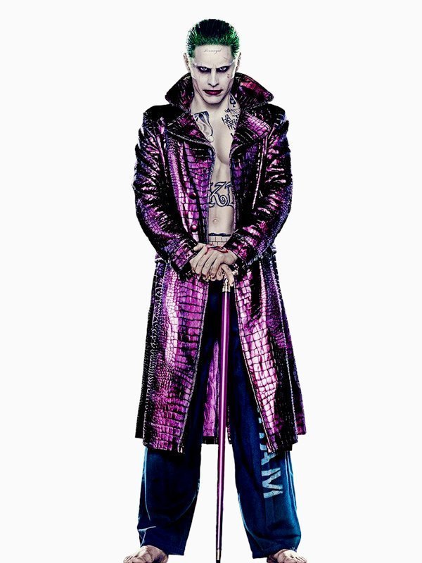Suicide Squad Jared Leto Joker Purple Trench Coat — image 1