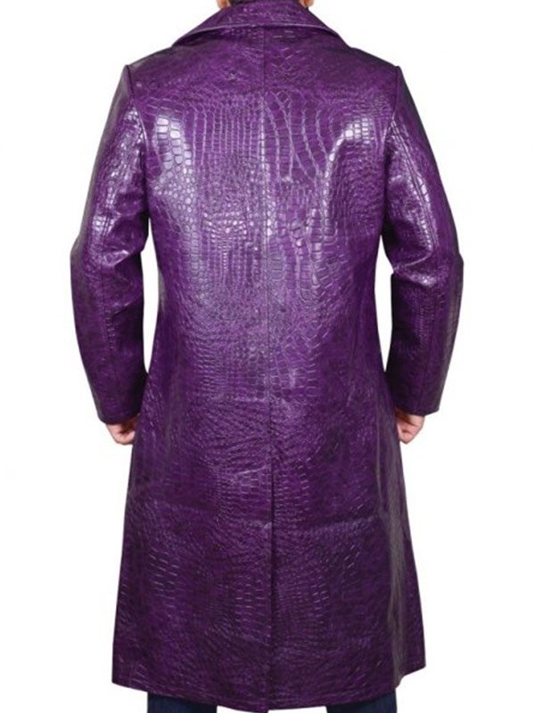Suicide Squad Jared Leto Joker Purple Trench Coat — image 3