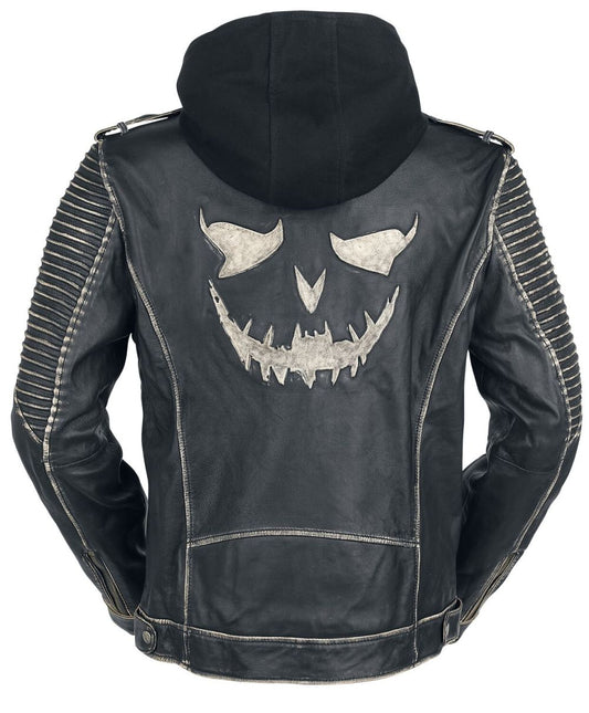 Suicide Squad Joker Black Leather Jacket — image 1
