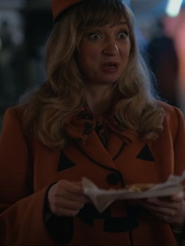 The Curse Of Bridge Hollow 2022 Lauren Lapkus Orange Halloween Coat — image 2
