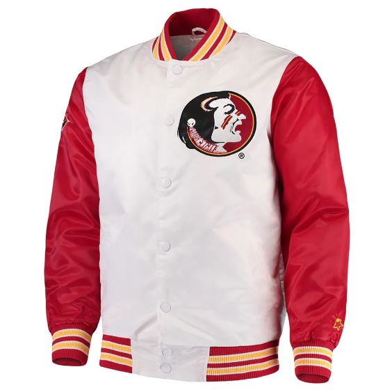 The Rookie Florida State Seminoles Red and White Jacket — image 1