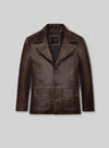 Johnny Depp Donnie Brasco Dark Espresso Leather Blazer, product view 1
