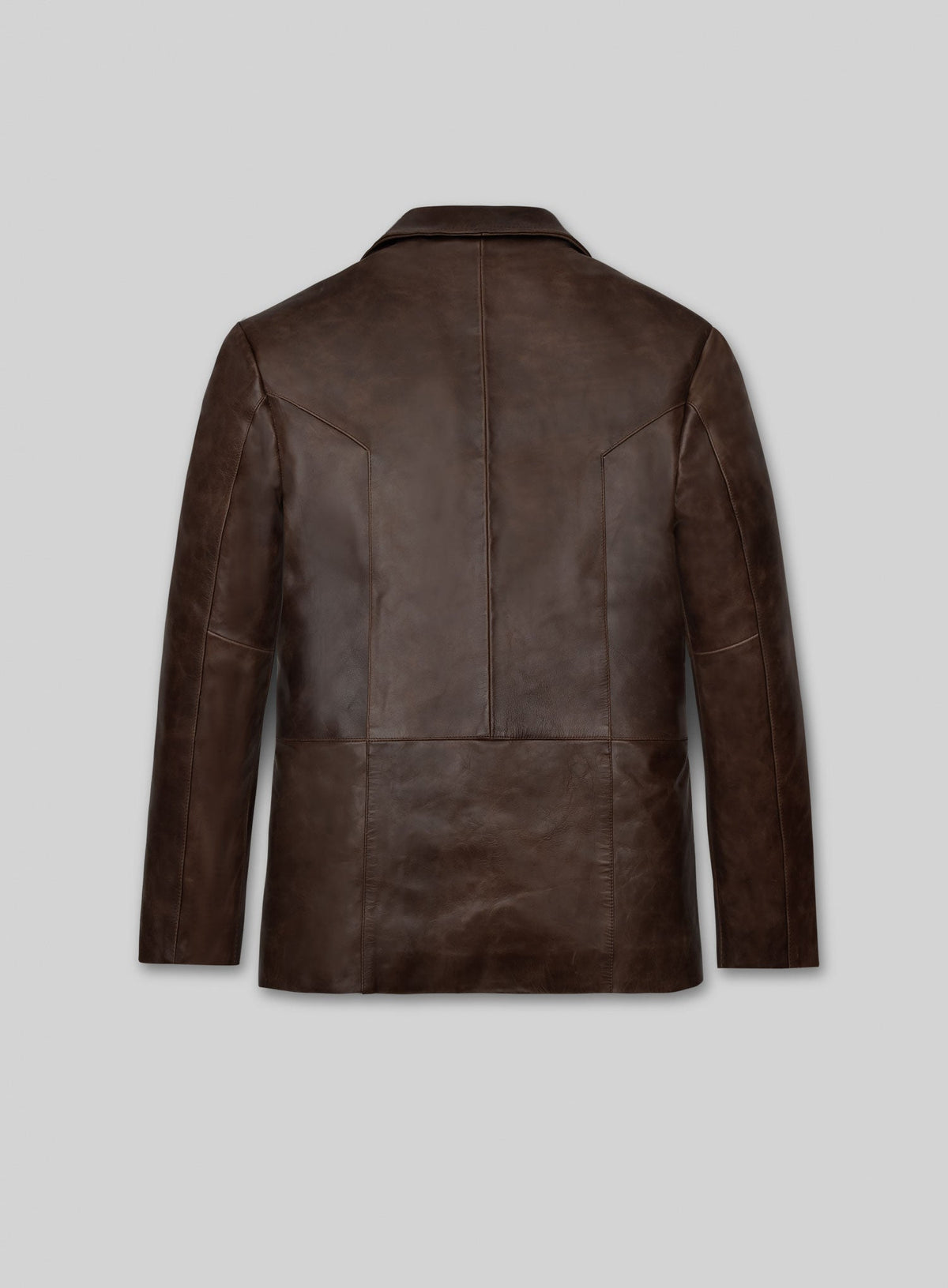 Johnny Depp Donnie Brasco Dark Espresso Leather Blazer, product view 2