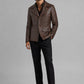 Johnny Depp Donnie Brasco Dark Espresso Leather Blazer, product view 6