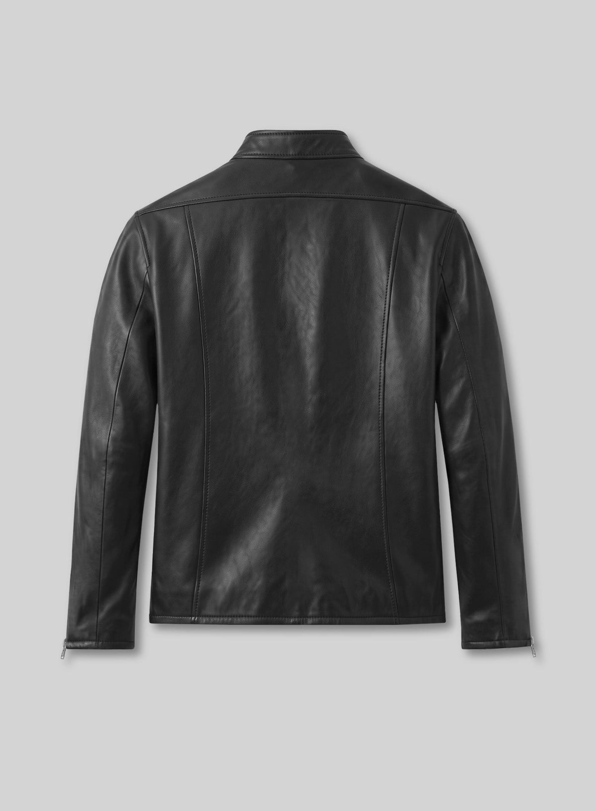Jason Momoa The Wrecking Crew Black Napa Leather Jacket, product view 2