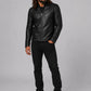 Jason Momoa The Wrecking Crew Black Napa Leather Jacket, product view 4