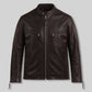 Dave Bautista The Wrecking Crew Dark Brown Leather Jacket, product view 1
