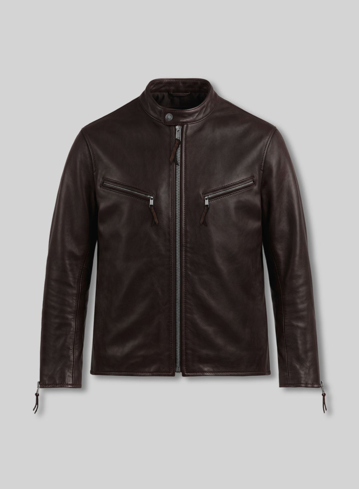 Dave Bautista The Wrecking Crew Dark Brown Leather Jacket, product view 1
