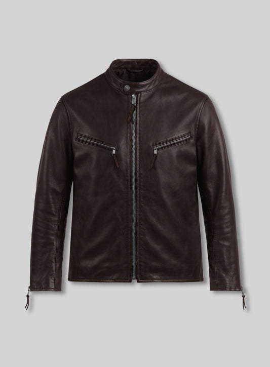 Dave Bautista The Wrecking Crew Dark Brown Leather Jacket, product view 1