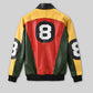Patrick Warburton Seinfeld 8 Ball Leather Bomber Jacket, product view 2
