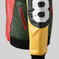 Patrick Warburton Seinfeld 8 Ball Leather Bomber Jacket, product view 4