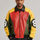 Patrick Warburton Seinfeld 8 Ball Leather Bomber Jacket, product view 5