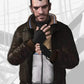 GTA IV Niko Bellic Brown Leather Bomber Jacket