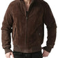 GTA IV Niko Bellic Brown Leather Bomber Jacket — view 3