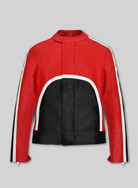 Ursula Corbero Money Heist Black Leather Jacket – front view
