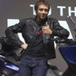 Valentino Rossi Black Leather Jacket – Valentino Rossi wearing the look, photo 3