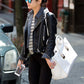 Vanessa Hudgens Black Biker Leather Jacket – alternate view