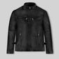 Vin Diesel Fast And Furious 6 Black Leather Jacket – front view