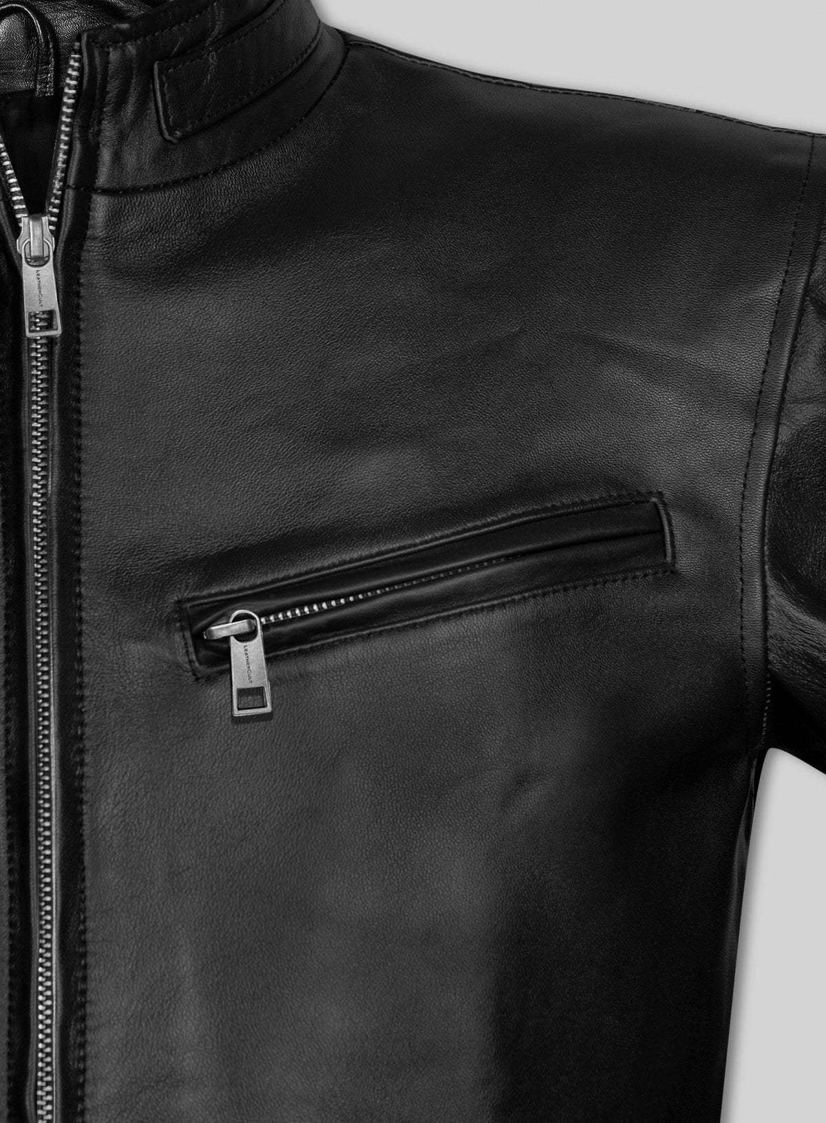 Vin Diesel Fast And Furious 6 Black Leather Jacket – close-up and worn views