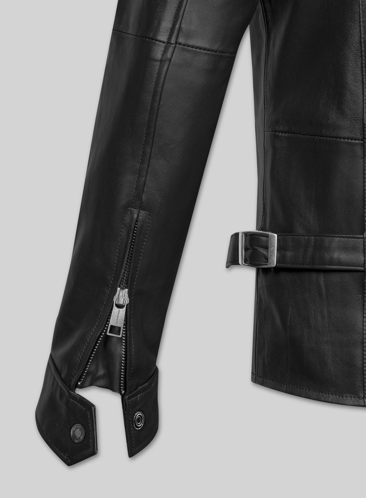 Vin Diesel Fast And Furious 6 Black Leather Jacket – close-up and worn views