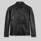 Vin Diesel Fast and Furious 8 Black Leather Jacket – front view