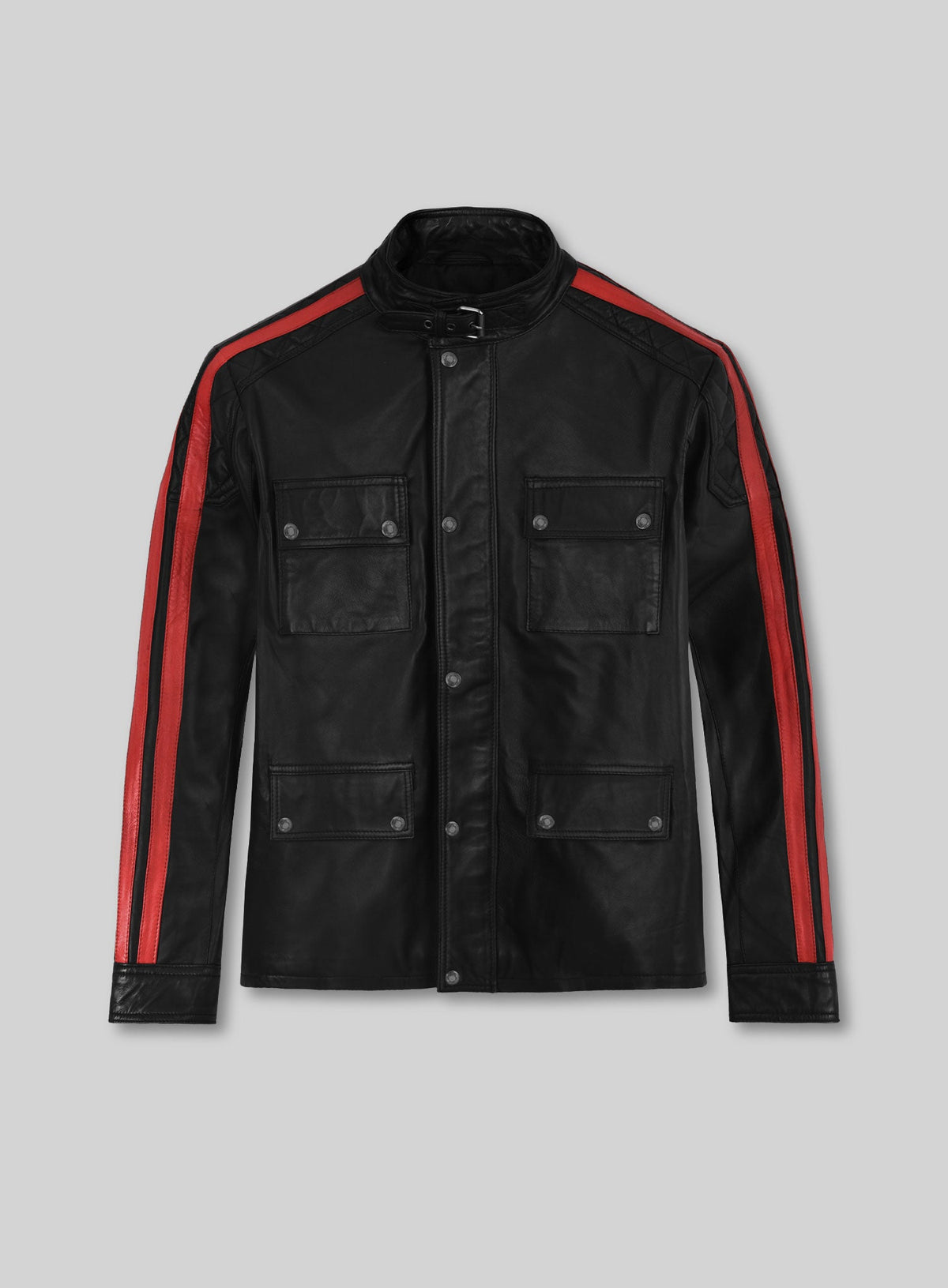 Vin Diesel Black Leather Jacket – front view