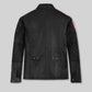 Vin Diesel Black Leather Jacket – back view